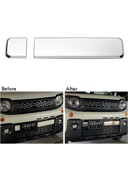 Araba Chrome Ön Tampon Merkezi Alt Grille Izgara Şeritleri Suzuki Spacia Gear MK53&#39 Ler Için Garnitür Kapak (Yurt Dışından) fiyatları
