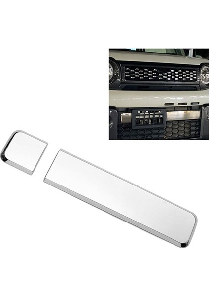 Araba Chrome Ön Tampon Merkezi Alt Grille Izgara Şeritleri Suzuki Spacia Gear MK53&#39 Ler Için Garnitür Kapak (Yurt Dışından) fırsatları