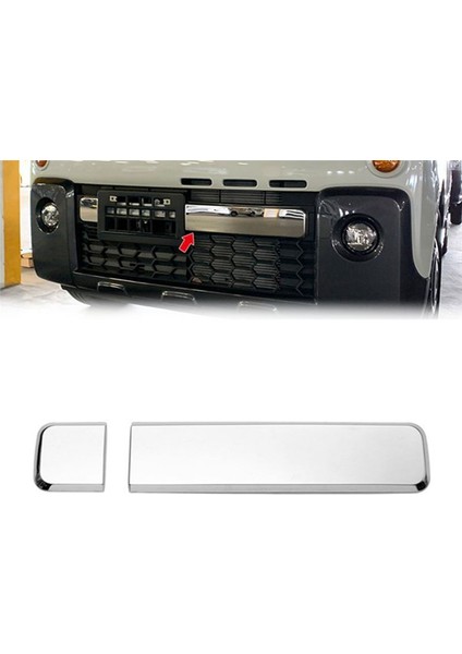 Araba Chrome Ön Tampon Merkezi Alt Grille Izgara Şeritleri Suzuki Spacia Gear MK53&#39 Ler Için Garnitür Kapak (Yurt Dışından) indirimleri