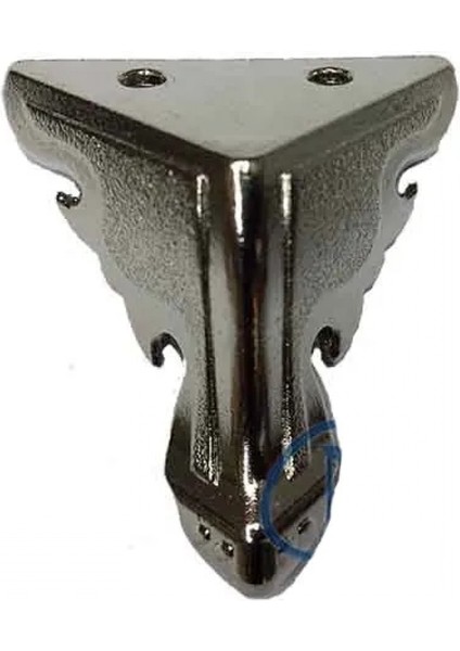 Kelebek Sandık Ayağı, Kutu Ayak 2,5 Cm - Nikel, 100 Adet