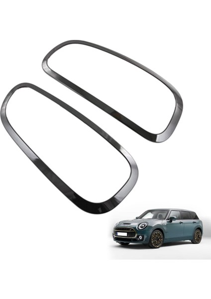 2pcs Parlak Siyah Arka Kuyruk Işık Lambaları Çerçeve Arka Lamba Yüzüğü Dekoratif Kapak Süslemesi Mini Cooper Clubman 2022 (Yurt Dışından) modelleri