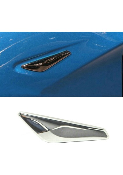 -Bmw X3 X4 F25 F26 2013-2017 Ön Sol Yan Krom Çamurluk Trim Son Işaretleyici Sinyal Işık Lambası Kapak Trim (Yurt Dışından) modelleri