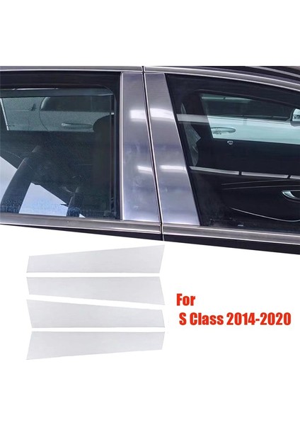 4pcs Krom Kapı Penceresi B Mercedes Benz S Sınıf 2014-2020 Dış Pencere Merkezi Post Trim Panel Için Pillar Parlak Şerit (Yurt Dışından) modelleri