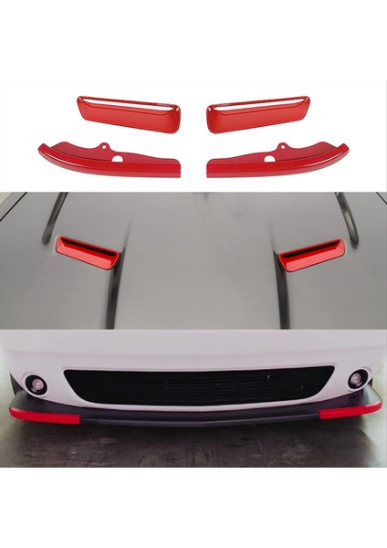 Kaput Hava Çıkış Ön Tampon Dudak Ayırıcı Koruyucu Kapak Dodge Challenger 2015-2024 Aksesuarları C Için (Yurt Dışından) fiyatları