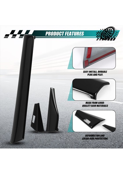 3pcs Araba Parlak Siyah Merkez Konsolu Gösterge Paneli Honda Hrv Hr-V Vezel 2021 2022 Rhd Için Dekoratif Kapak Döşeme (Yurt Dışından) indirimleri