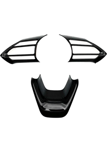 Toyota Aqua/prius C 2020 2021 Araba Parlak Siyah Araba Iç Direksiyon Simidi Kapağı Trim Kalıpları Araç Stil (Yurt Dışından)