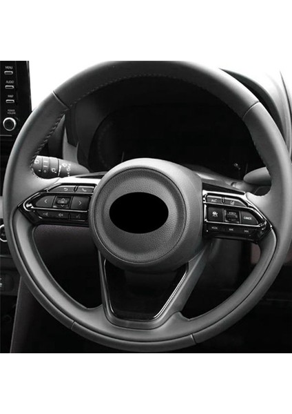 Toyota Aqua/prius C 2020 2021 Araba Parlak Siyah Araba Iç Direksiyon Simidi Kapağı Trim Kalıpları Araç Stil (Yurt Dışından) fiyatları