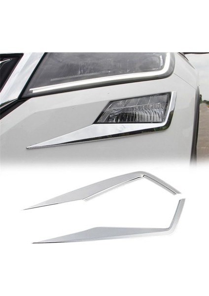 Ön Sis Fıçıları Lambalar Göz Kapağı Kaş Şeridi Kalıplama Kapağı Kaplama Skoda Kodiaq 2017-2020 (Yurt Dışından) fırsatları