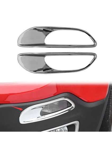 Jeep Renegade 2015-2018 Için Krom Ön Dönüş Sinyali Işık Göstergesi Lamba Kapağı Trim Çerçeve Dekorasyon Çerçevesi (Yurt Dışından) modelleri