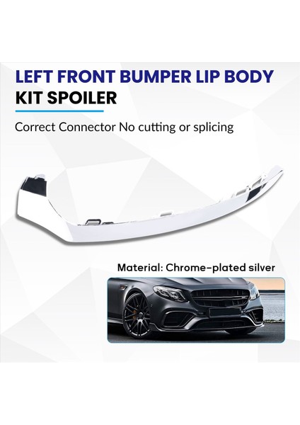 Araba Sol Ön Tampon Alt Dudak Krom Trim Mercedes Benz W205 C300 C350 2058851374 (Yurt Dışından) fırsatları