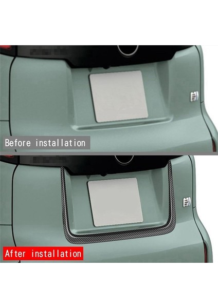 Toyota Sienta 10 Serisi 2022 2023 Dış Abs Karbon Fiber Arka Kapı Gagası Strip Bagaj Kapağı Kalıp Trims Kapak (Yurt Dışından) fırsatları