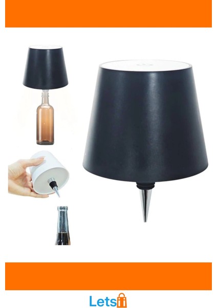 Kablosuz Şişe Lambası Şık Tasarım USB Şarjlı Dekoratif Aydınlatma modelleri