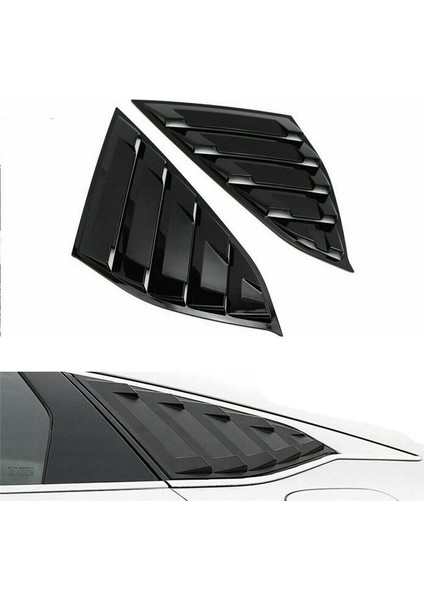 Araba Arka Yan Havalandırma Çeyrek Pencere 2018-2022 Honda Accord Parlak Siyah Için (Yurt Dışından) modelleri