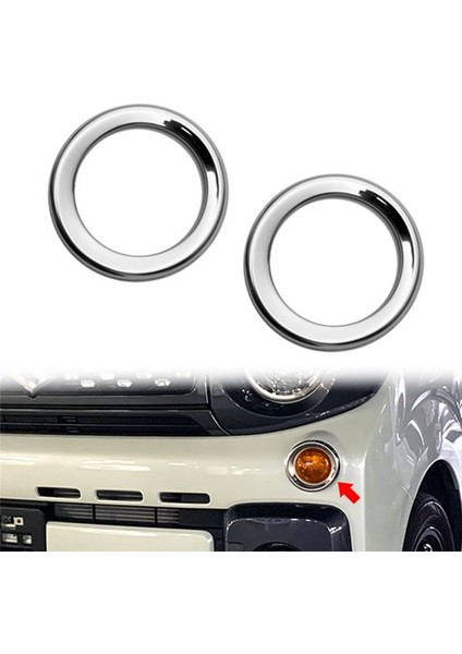 Araç Krom Ön Turn Sinyal Işık Lamba Kapağı Trim Çerçeve Dekorasyon Çerçevesi Suzuki Spacia Dişli MK53S (Yurt Dışından) fiyatları