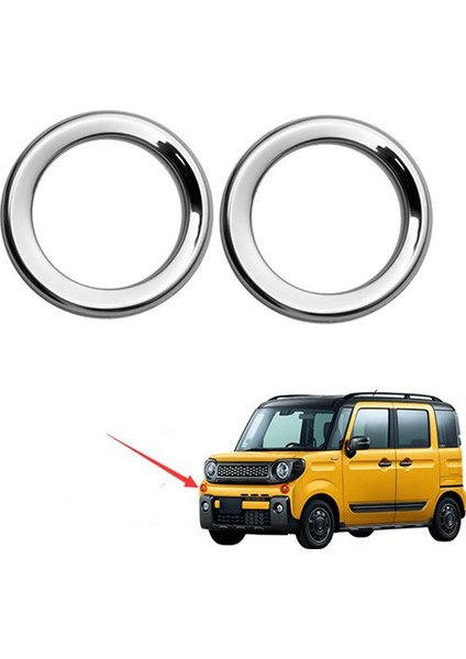 Araç Krom Ön Turn Sinyal Işık Lamba Kapağı Trim Çerçeve Dekorasyon Çerçevesi Suzuki Spacia Dişli MK53S (Yurt Dışından) modelleri