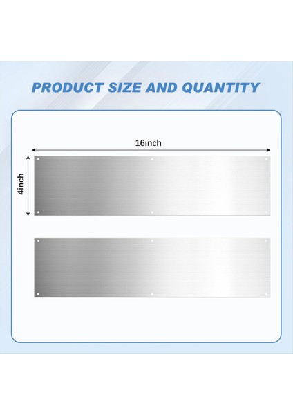 2 Adet Kapı Tekme Plakası Dış Kapılar Için Plakalar Kapılar Için Alüminyum Tekme Plakası Dekor Kapının Tekme Atlamasından Kaçının (Yurt Dışından) fiyatları