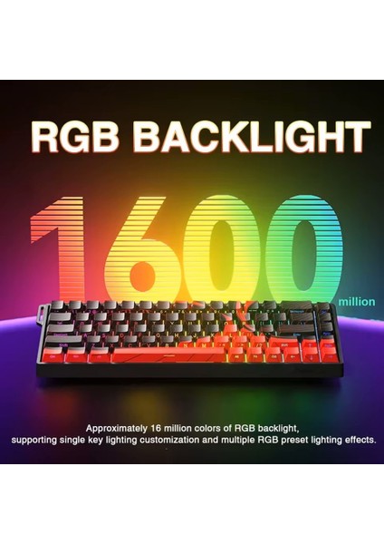 WIN60 He Max Manyetik Klavye Rapid Trigger Wing Chun Switch 8000Hz Rgb %60 Hot Swap Oyuncu Klavyesi Siyah-Kırmızı modelleri
