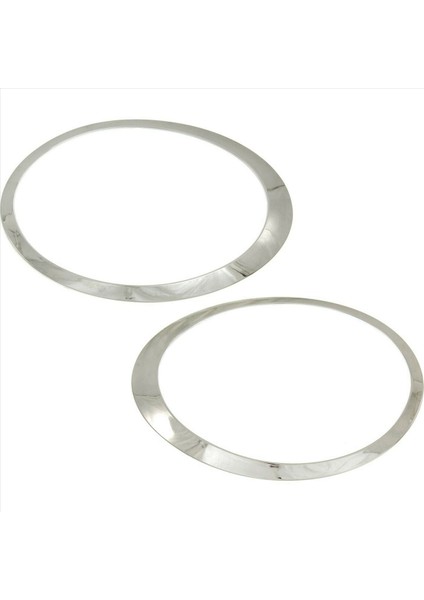 Mini Cooper Için 2x 2007-2015 R55 R56 R57 R58 R59 Abs Krom Gümüş Far Trim Halkası 51137149905 (Yurt Dışından)