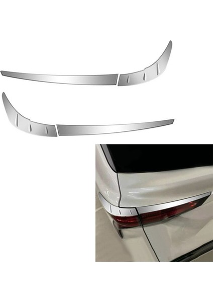 Toyota Sienna Için 2021 2022 Araba Krom Harici Arka Tail Işık Lamba Kapağı Garnitür Strip Kaş Kapağı Döşeme (Yurt Dışından) fırsatları