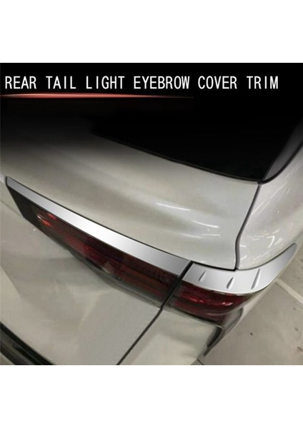 Toyota Sienna Için 2021 2022 Araba Krom Harici Arka Tail Işık Lamba Kapağı Garnitür Strip Kaş Kapağı Döşeme (Yurt Dışından) indirimleri