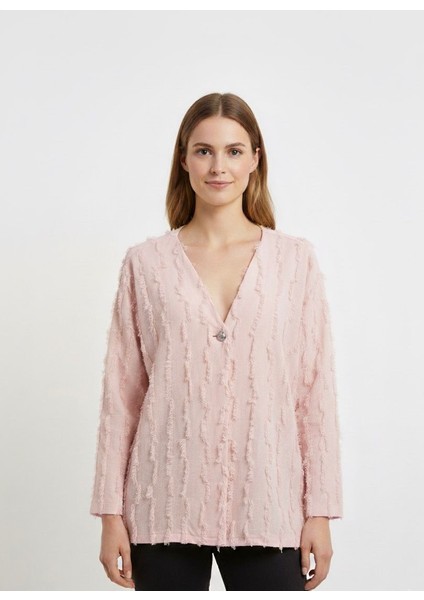 Kadın V Yaka Kısa Hırka