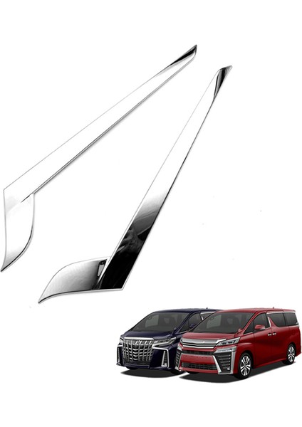 Toyota Alphard Vellfire Için 2015-2020 Abs Krom Krom Arka Kuyruk Işık Lamba Kapağı Garnitür Strip Kaş Kapağı Döşeme (Yurt Dışından) fiyatları