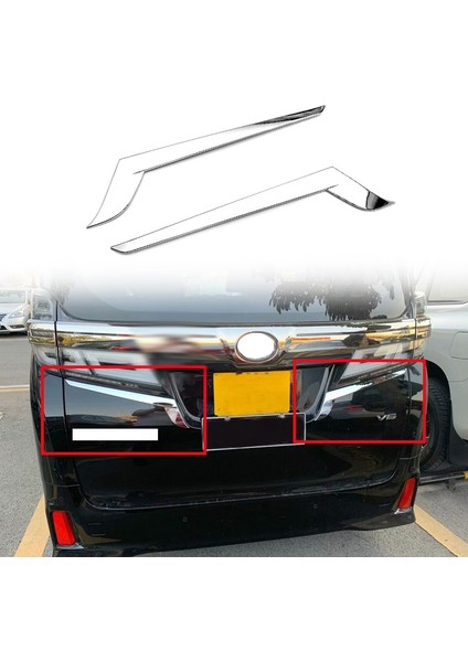 Toyota Alphard Vellfire Için 2015-2020 Abs Krom Krom Arka Kuyruk Işık Lamba Kapağı Garnitür Strip Kaş Kapağı Döşeme (Yurt Dışından) fırsatları