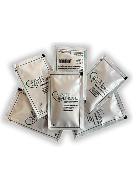 klorheksidin dezenfektan mendil el ve cilt temizleme - %70 %2 klorheksidin swab 200 adet