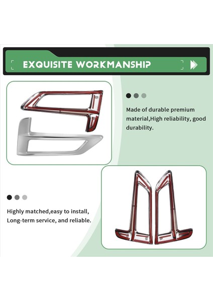 Nissan Serena Için C27 2017 2018 2019 Abs Krom Ön Sis Işık Lamba Kapağı Trim Foglight Çerçeve Dekorasyon Çerçevesi (Yurt Dışından) indirimleri