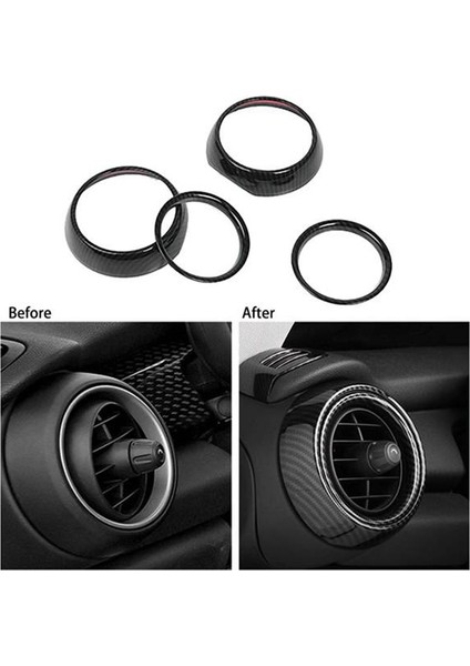 Araç Karbon Fiber Gösterge Tablosu Yan Hava Havalandırma Halka Çıkış Çerçevesi Mini Cooper Için Bir S Jcw F55 F56 F57 (Yurt Dışından) fırsatları