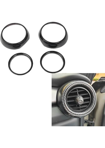 Araç Karbon Fiber Gösterge Tablosu Yan Hava Havalandırma Halka Çıkış Çerçevesi Mini Cooper Için Bir S Jcw F55 F56 F57 (Yurt Dışından) indirimleri