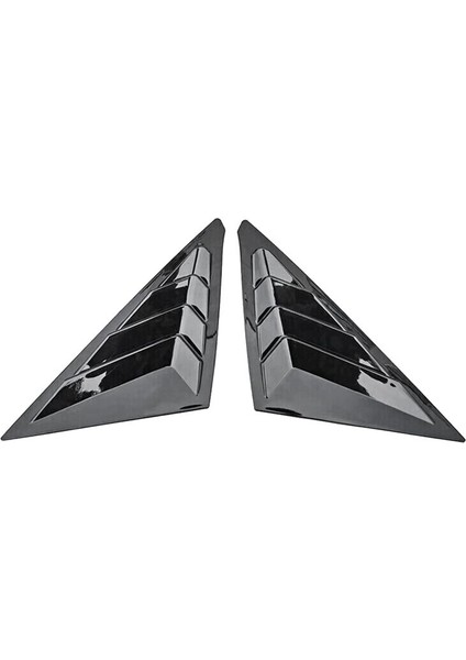 Honda Civic 2022 2023 Hatchback Arka Taraf Havalandırma Çeyrek Pencere Panjur Panjur Kapağı Parlak Siyah (Yurt Dışından)