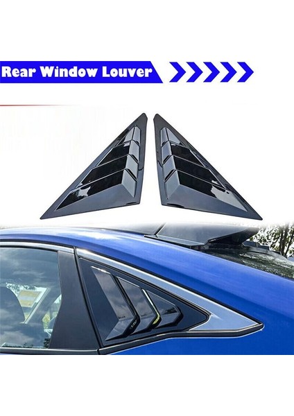 Honda Civic 2022 2023 Hatchback Arka Taraf Havalandırma Çeyrek Pencere Panjur Panjur Kapağı Parlak Siyah (Yurt Dışından) modelleri
