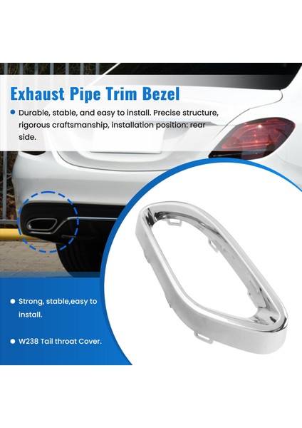 1 Çift Arka Egzoz Borusu Döşeme Çerçevesi Mercedes W177 A W238 E W205 C 205852221 205852321 (Yurt Dışından) fırsatları