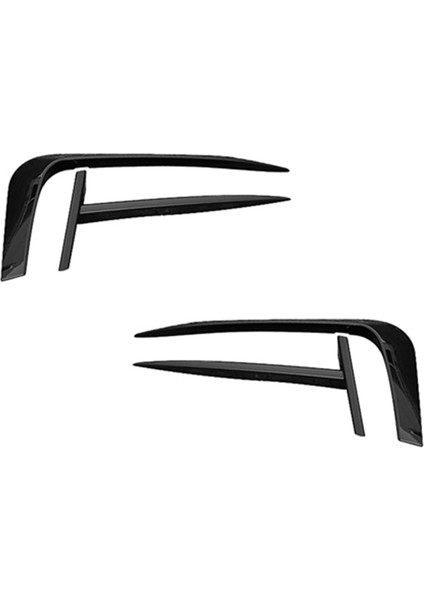 1set Araç Siyah Sisli Kaş Göz Kapağı Kapak Ön Tampon Yan Havalandırma Spoiler Ayrıştırıcı Jetta Mk7 2019-2021 (Yurt Dışından) fiyatları