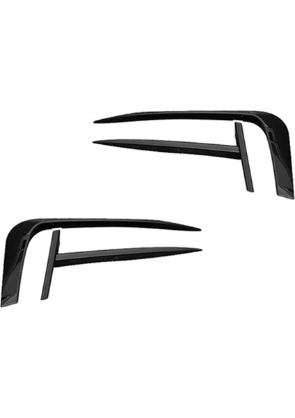 1set Araç Siyah Sisli Kaş Göz Kapağı Kapak Ön Tampon Yan Havalandırma Spoiler Ayrıştırıcı Jetta Mk7 2019-2021 (Yurt Dışından) modelleri