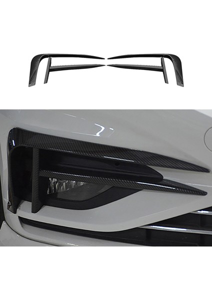 1set Araç Siyah Sisli Kaş Göz Kapağı Kapak Ön Tampon Yan Havalandırma Spoiler Ayrıştırıcı Jetta Mk7 2019-2021 (Yurt Dışından) indirimleri
