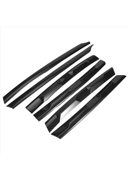 Tiguan Için Lhd L 2017-2021 Karbon Fiber Ön Tampon Örgü Merkezi Grille Izgara Kalıp Şeritleri Kapak Trim (Yurt Dışından) indirimleri