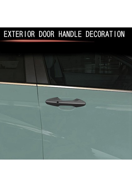 Araba Dış Yan Kapı Kolu Kapak Kapağı Hyundai Kona 2024+ Dış Kapı Kolu Trim Aksesuarları Karbon Fiber Desen (Yurt Dışından) modelleri