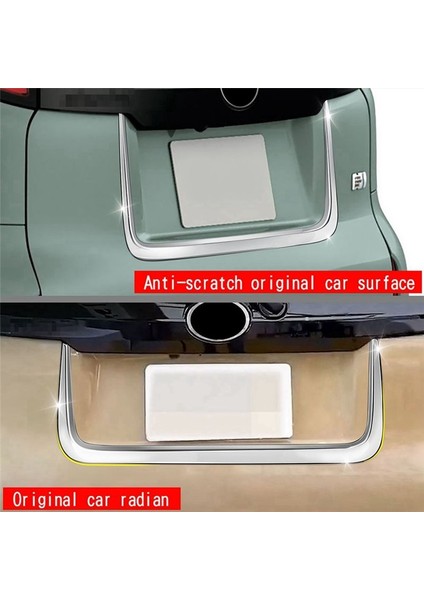 Toyota Sienta 10 Serisi 2022 2023 Dış Abs Gümüş Arka Kapı Gagası Şerit Bagaj Kapağı Kalıp Trims Kapak (Yurt Dışından) indirimleri