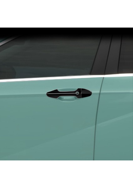 Araba Dış Yan Kapı Kolu Kapak Kaplama Hyundai Kona 2024+ Dış Kapı Kolu Trim Aksesuarları Parlak Siyah (Yurt Dışından) fırsatları