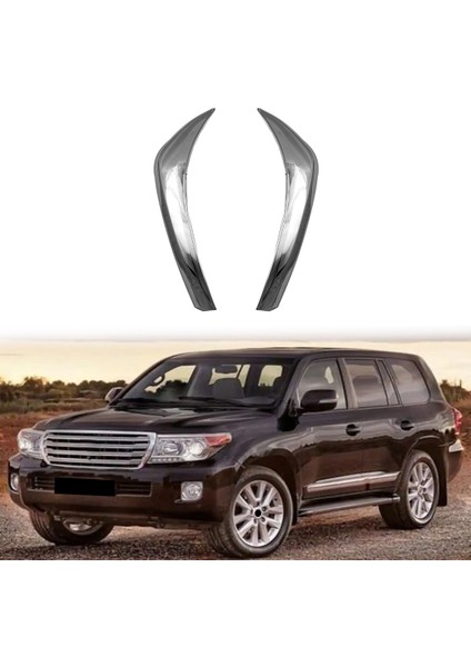 Toyota Land Cruiser Için FJ200 2012-2016 Abs Krom Ön Far Lamba Kapağı Garnitür Strip Kaş Kapak Döşeme (Yurt Dışından) fiyatları