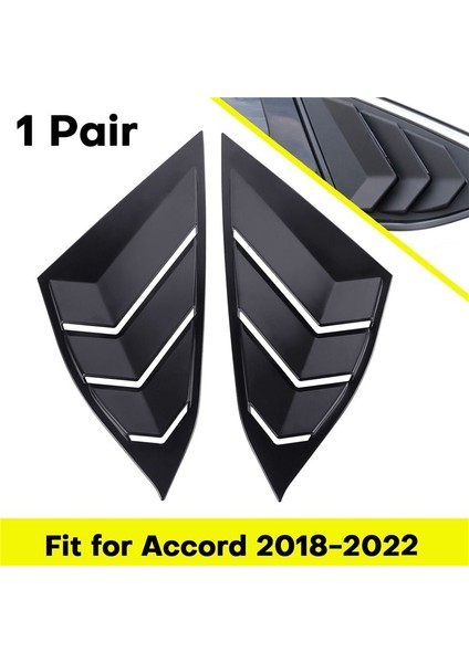 2018-2022 Için Honda Accord Arka Yan Havalandırma Çeyrek Pencere Kanjör Kenarcısı Kapak Mat Siyah (Yurt Dışından) fiyatları