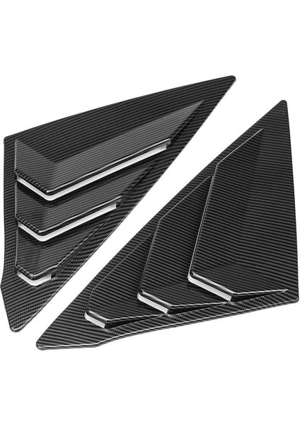Honda Civic 2022 2023 Sedan Arka Yan Havalandırma Çeyrek Pencere Kançık Penika Kapağı Karbon Fiber Renk (Yurt Dışından)