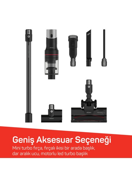 Magiclean Flex Dikey Şarjlı Süpürge 500W Siyah - AR4209
