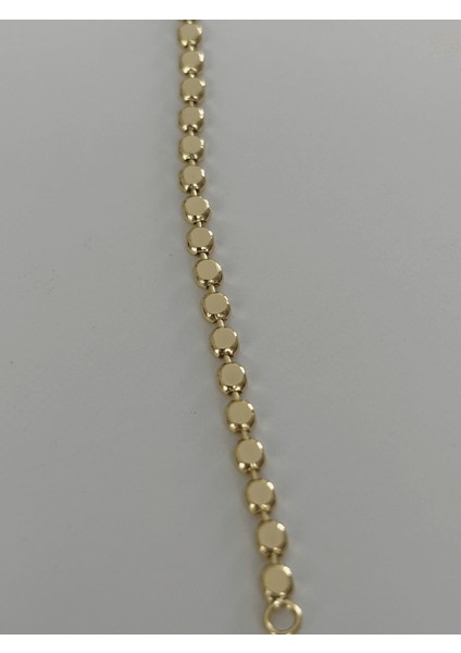 14 K Renginde Minimal Daire Şekilli Gold Bileklik fiyatları