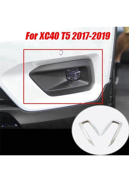 1paır Araç Dikkat Siste Far Trım Strım Strım Strıcham Volvo XC40 T5 2017-2019 Sisli Krom Dekorasyon Kapağı (Yurt Dışından) fırsatları