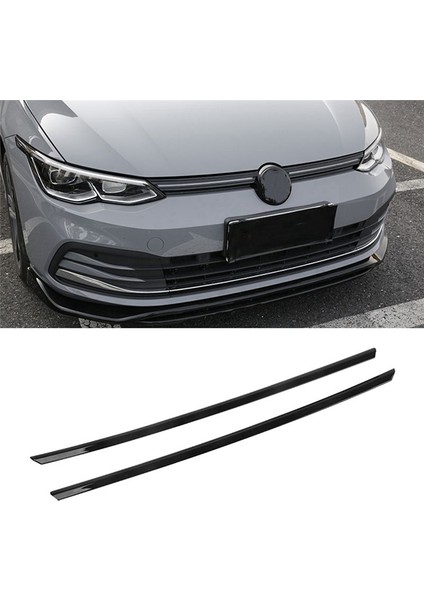 Araba Parlak Siyah Ön Tampon Örgü Merkezi Izgara Izgara Kalıp Şeritleri Kapak For-Vw Golf 8 Mk8 2021 2022 (Yurt Dışından) indirimleri