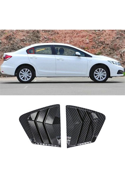 2012-2015 Için 2pcs Honda Civic Araba Yan Çeyrek Pencere Havalandırma Karto Deklanşı Kapak Döşeme (Yurt Dışından) modelleri