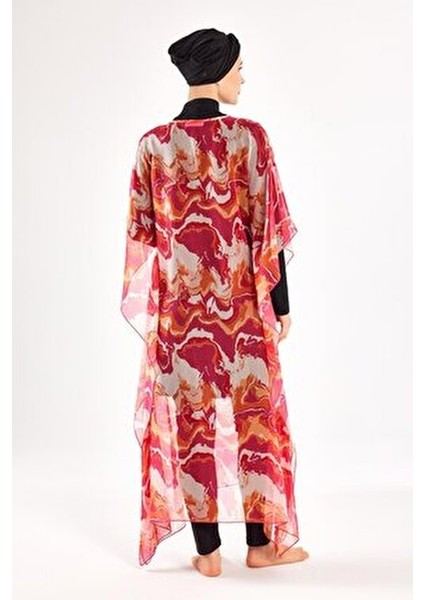 Mory Tesettür Pareo Kadınlar İçin Canlı Desenli Hafif Plaj Modası